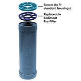 H2O GAC / KDF Chrome-Plated Countertop Filter System with Replaceable Cartridge - Free Purity