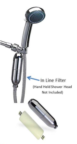 H2O SHH-IL-SN Inline Filter For Hand Held Shower Head - Free Purity